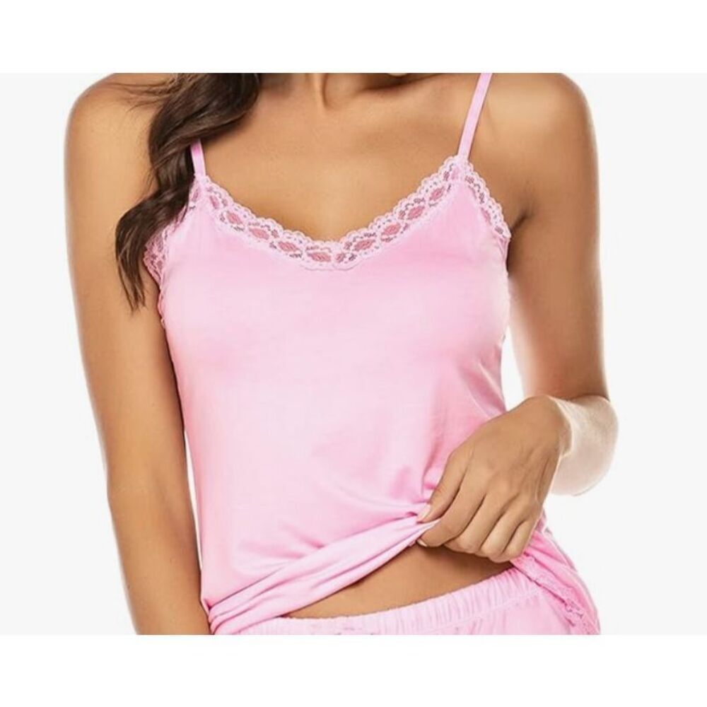 Avid Love light pink lace Cami sleep top size L